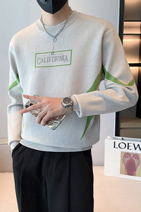 店主秋冬新款圆领套头针织毛衣打底衫男潮MY218-P68-控98图片