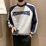 秋冬新款潮牌卫衣圆领打底衫男A370-W32-P65，男装卫衣，电商A370