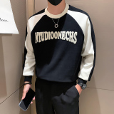 秋冬新款潮牌卫衣圆领打底衫男A370-W32-P65，男装卫衣，电商A370