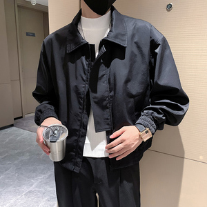 JK28-P88-控108-社会小伙秋冬新款个性潮牌设计感夹克外套男