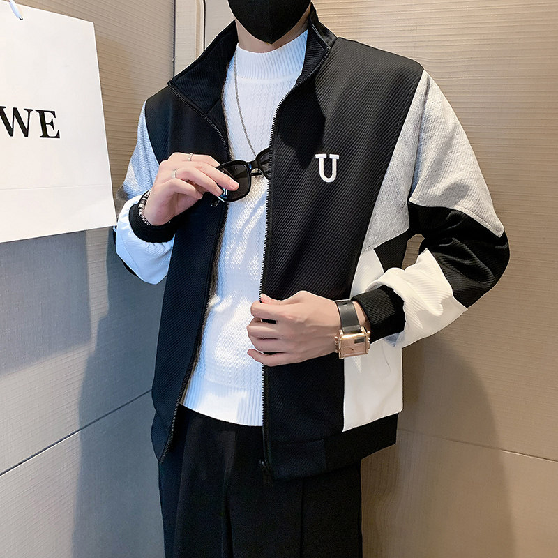JK30-P108-控148-秋冬社会小伙潮牌新款棒球服机车服夹克外套男1,男装夹克,电商A370