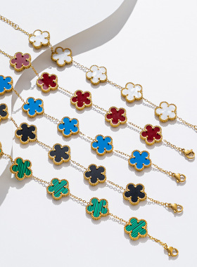 玫瑰金手链蒂顿钛钢简约女