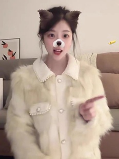 富家千金皮草外套女冬季 2023新款