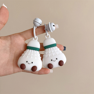 超个性 防丢器硅胶软壳防摔潮 创意羽毛球适用苹果AirTag保护套数码