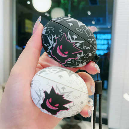 卡通潮牌情侣耿鬼4e华为7i蓝牙耳机套345代freebudsPro4/Pro5硅胶保护壳free clip2磨砂se2se3软壳5i/6i男se4