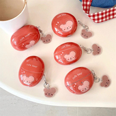 clip防摔盒5i 3硅胶软壳可爱卡通free 6i女 4e保护壳se2 ins创意红色小考拉适用华为5蓝牙耳机套freebudsPro3