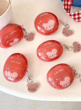 ins创意红色小考拉适用华为5蓝牙耳机套freebudsPro3/4e保护壳se2/3硅胶软壳可爱卡通free clip防摔盒5i/6i女