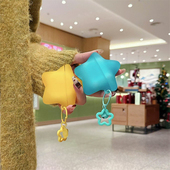 创意夜光透色五角星适用AirPodsPro3耳机壳高级ins风AirPods4苹果蓝牙保护套二代Pro2防摔软壳三代华强北五代