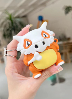 卡通动漫卡拉卡拉小怪兽适用AirPods1/2代保护套3代Pro2苹果无线蓝牙耳机壳airpodspro创意硅胶软盒4/5代男女