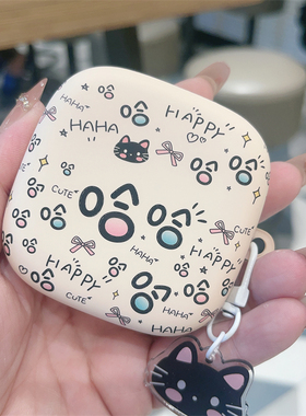 日韩卡通哈哈文字猫咪适用华为free arc蓝牙耳机壳se4夹耳4e磨砂保护套freebudsPro4可爱女se3防摔软壳7i6i5i