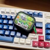 个性 2代苹果蓝牙耳机壳AirPodsPro2硅胶防摔软壳新三代潮牌软壳五代 创意植物大战僵尸怪适用AirPods4保护套1