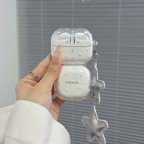 三星蓝牙耳机壳星星透色