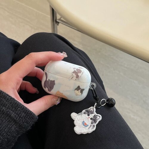日系猫咪AirPods防摔耳机壳