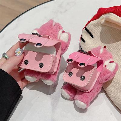 可爱卡通草莓熊耳机保护套