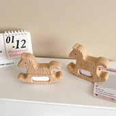 创意摇摆木马适用苹果AirPodsPro二代保护套3代无线蓝牙耳机壳AirPods4硅胶防摔软壳男女个性 2代耳机包五代潮