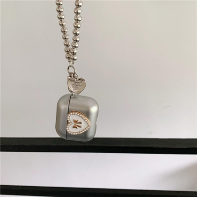 苹果蓝牙耳机壳爱心珍珠AirPods