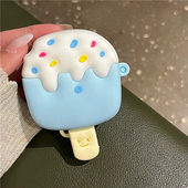 创意蓝色雪糕冰棍适用AirPods2代3代苹果无线蓝牙耳机壳个性 2代保护套pro2防摔盒五代 女AirPodspro硅胶软壳1
