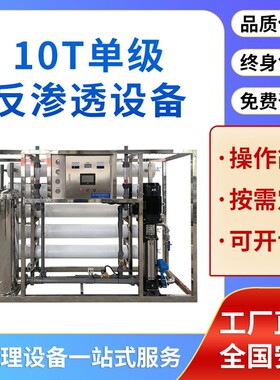 10t双级反渗透设备工业纯水2吨反水处理净水器净水机