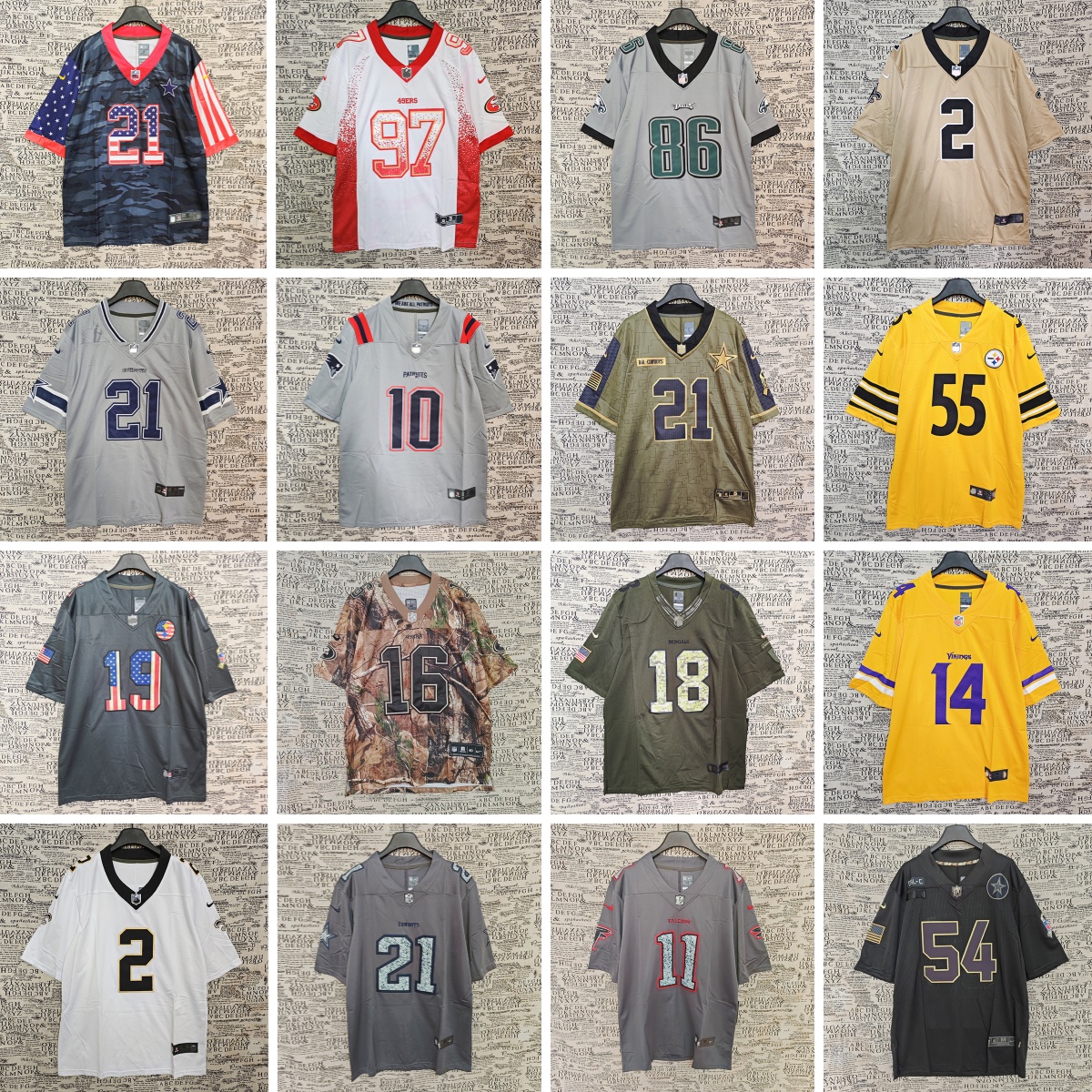 大码街头宽松T恤嘻哈橄榄球服