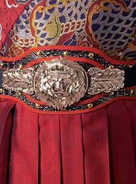 结婚个性男士复古汉服皮带配饰休闲百搭新款圆领装饰男女松紧腰带