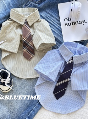 高智感男友～宠物猫衣服秋冬薄款可卡西高地衬衫泰迪小狗秋装公狗