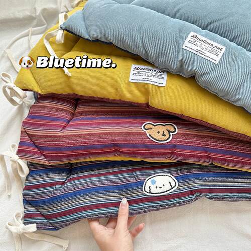 双面可用窝垫bluetime棉麻