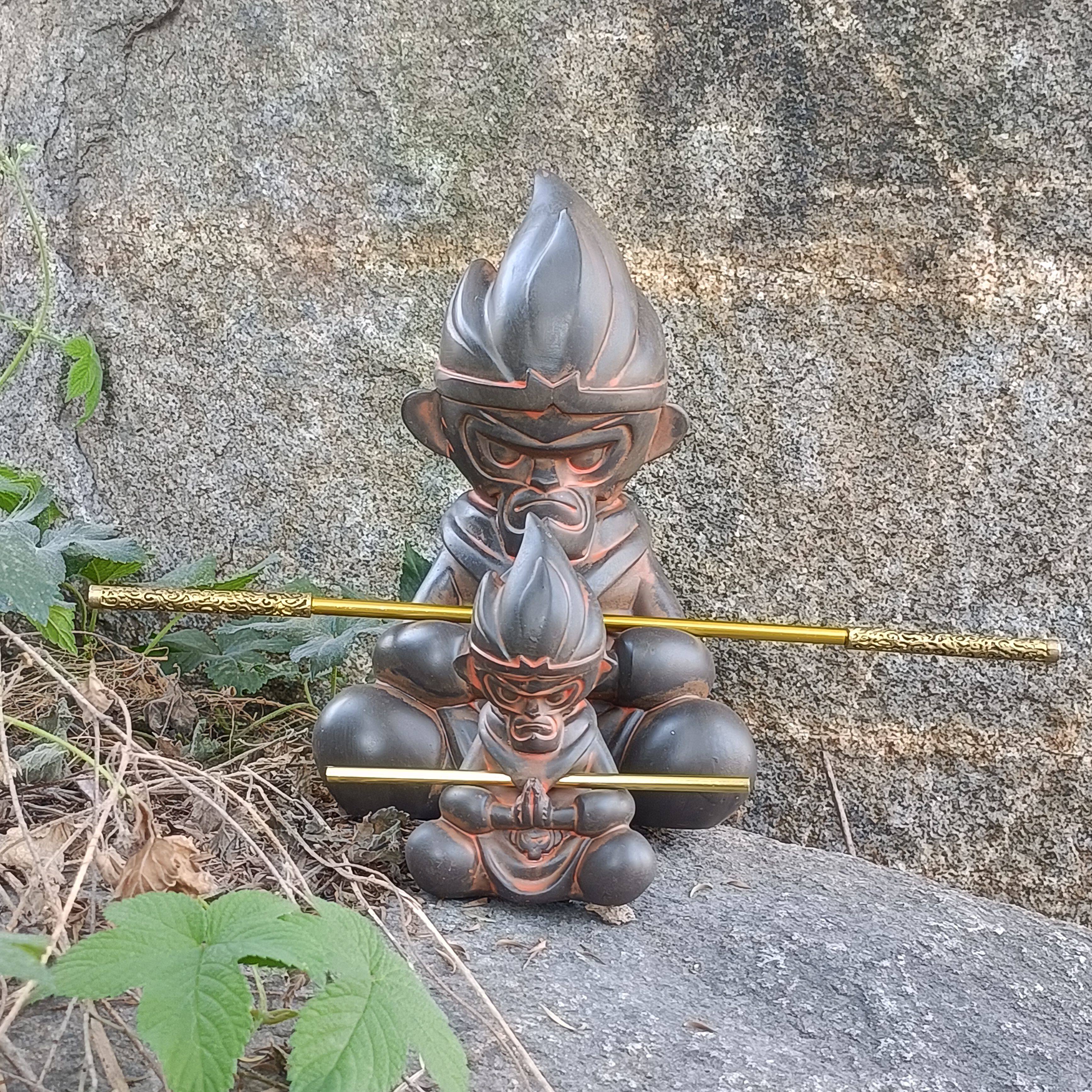 黑神话悟空紫陶茶宠金箍棒陶瓷紫户外/庭院摆件