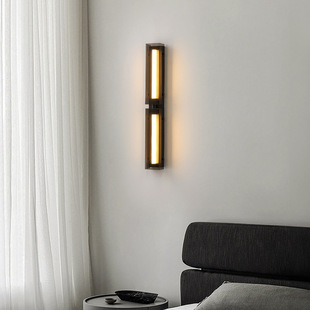 简约意式壁灯极简复古装饰灯卧室客厅背景墙灯设计师氛围长条铁艺