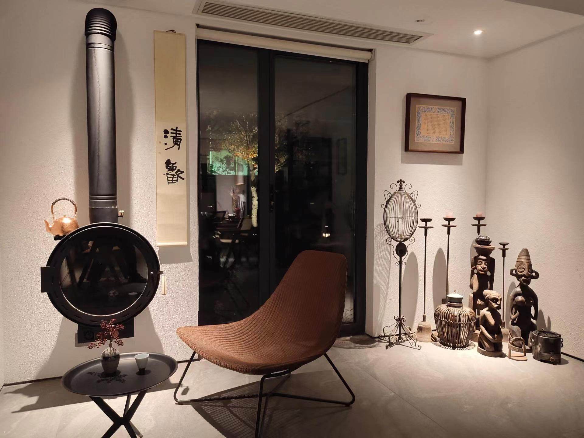 5号壁炉真火壁炉燃木柴火家用客厅农村别墅民宿现代欧美式壁炉装