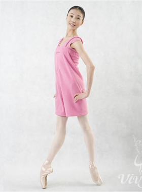 Vivgio艺尊舞蹈服练功服芭蕾舞服热身背带连三分37601款