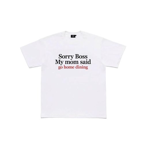 对不起 老板*ATOP优等生字母标语300gt恤重磅纯棉男女夏季短袖