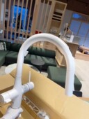 带净水 抽拉节水电池式 日本KVK KM6091EC鹅颈感应厨房龙头非接触式