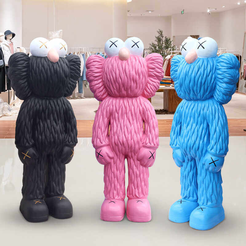 网红芝麻街公仔暴力熊存钱罐落地大摆件客厅电视柜装饰品乔迁礼物