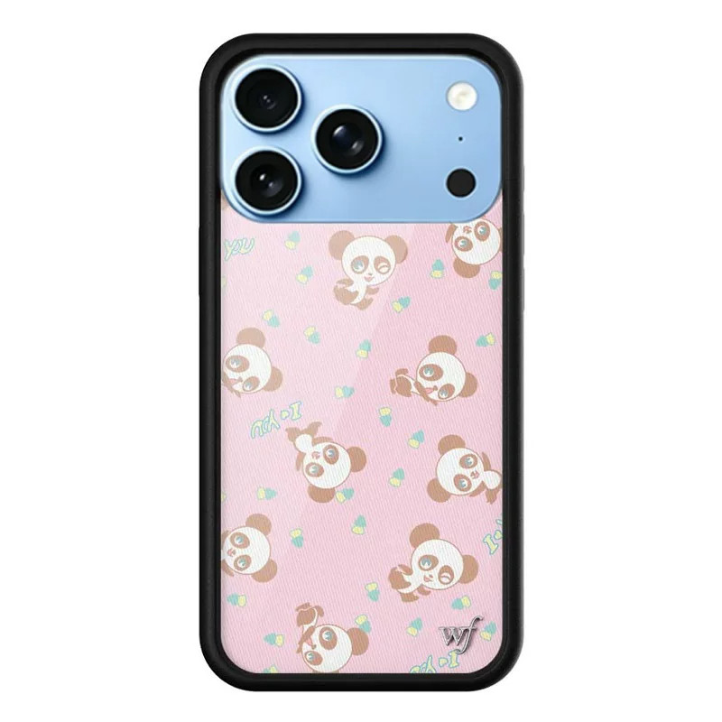 wildflow手机壳冰川蓝配色wf适用苹果18promax新款外壳iphone17/16pro欧美甜心熊猫15/14/13Pro防摔潮牌12