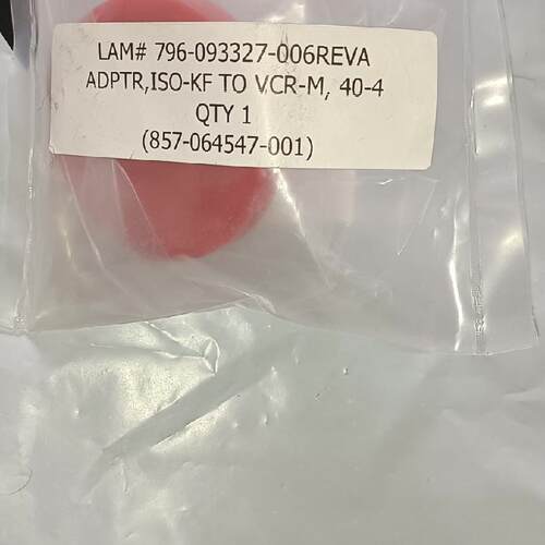 796-093327-006 REVA 适配器 ISO-KF转VCR-M 工业转接件议价维修
