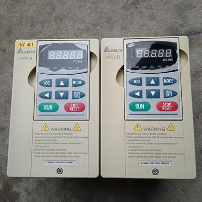 VFD-B007B23A 台达变频器 0.75KW 220V 三相工控调速设备议价维修