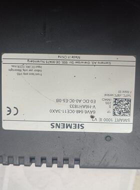 6AV6 648-0CE11-3AX0 触摸屏 SMART 1000 IE V3 多接口议价维修