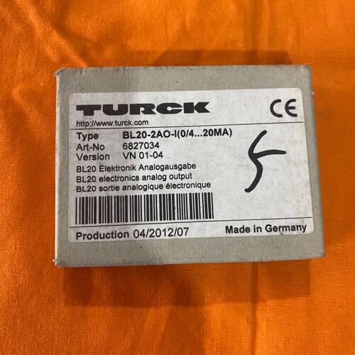 BL20-2AO-I(0/4...20MA) TURCK 模拟输工控模块议价维修