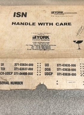371-03634-000 UDC模块 YORK ISN工控模块议价维修