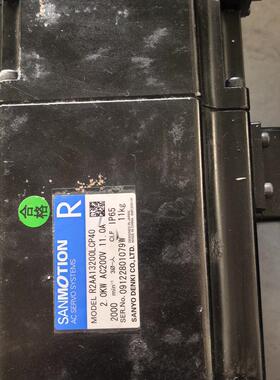 R2AA13200LCP40 三洋伺服电机 2.0KW AC200V 2000转 IP65议价维修