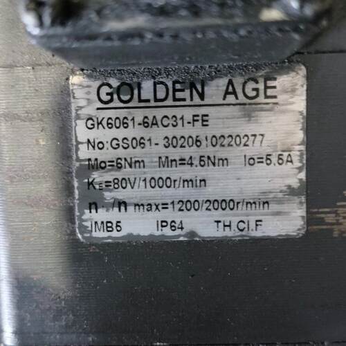 GK6061-6AC31-FE 伺服电机 GOLDEN AGE 工控自动化配件议价维修