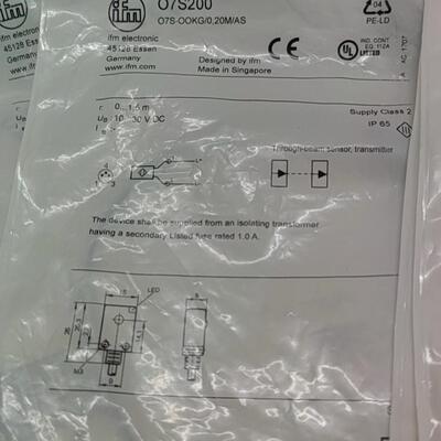 O7S200 O7E201 ifm对射传感器 工控自动化感应配件议价维修