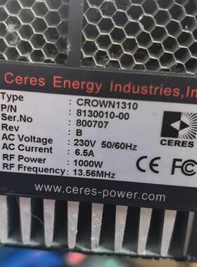 CROWN1310 射频电源 CERES 1000W 13.56MHz AC230V 6.5A议价维修