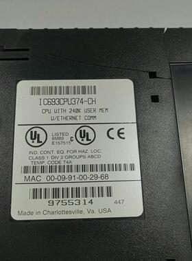 IC693CPU374-CH GE发那科 CPU模块 工控自动化配件议价维修