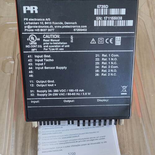 5725D PR工控数显仪表 工业自动化控制配件议价维修