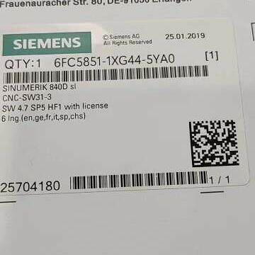 6FC5851-1XG44-5YA0 数控系统授权卡 工控自动化配件议价维修