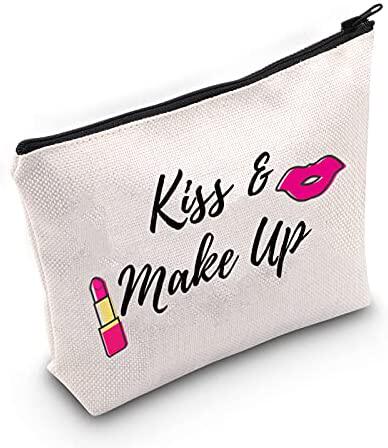 levlo beauty cosmetic lovers gifts kiss & make up makeup bag