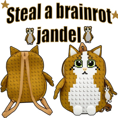 窃取脑腐的詹德尔steal a brainrot  jandel plush书包玩具玩偶娃