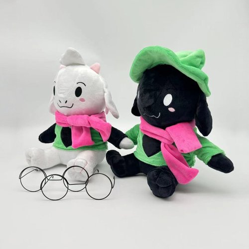 跨境新品Ralsei plush三角符文玩偶Deltarune主角羊毛绒玩具周边