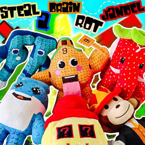 跨境新品Steal a Brainrot plush 机顶盒9号房子毛绒公仔创意玩具